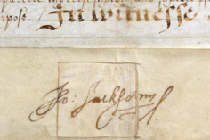 Joseph Jackson was also literate. His signatures match.